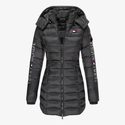 OUTLET™ Lange Steppjacke mit Kapuze