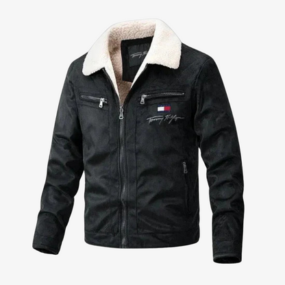 OUTLET™ Wildlederjacke mit Fellkragen