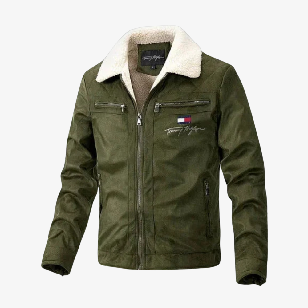 OUTLET™ Wildlederjacke mit Fellkragen