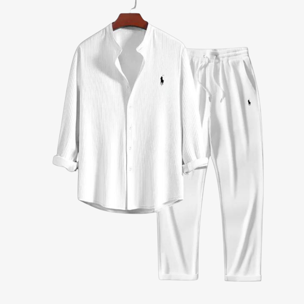 OUTLET™ Leinen-Set Langarm