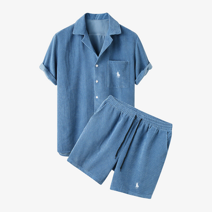 OUTLET™ Kurzarm-Leinen-Set