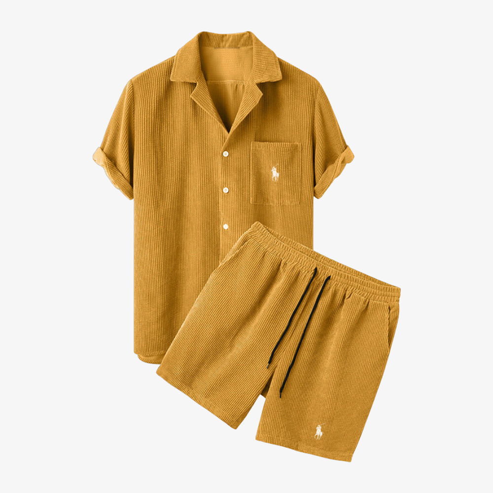 OUTLET™ Kurzarm-Leinen-Set