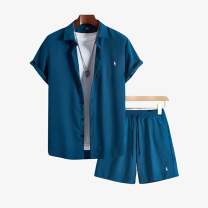 OUTLET™ Leichter Sommer-Set mit Kurzarmhemd & Shorts