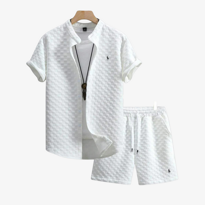 OUTLET™ Leichter Sommer-Set mit Kurzarmhemd & Shorts