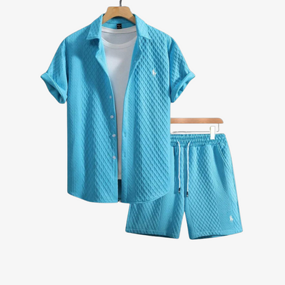 OUTLET™ Leichter Sommer-Set mit Kurzarmhemd & Shorts