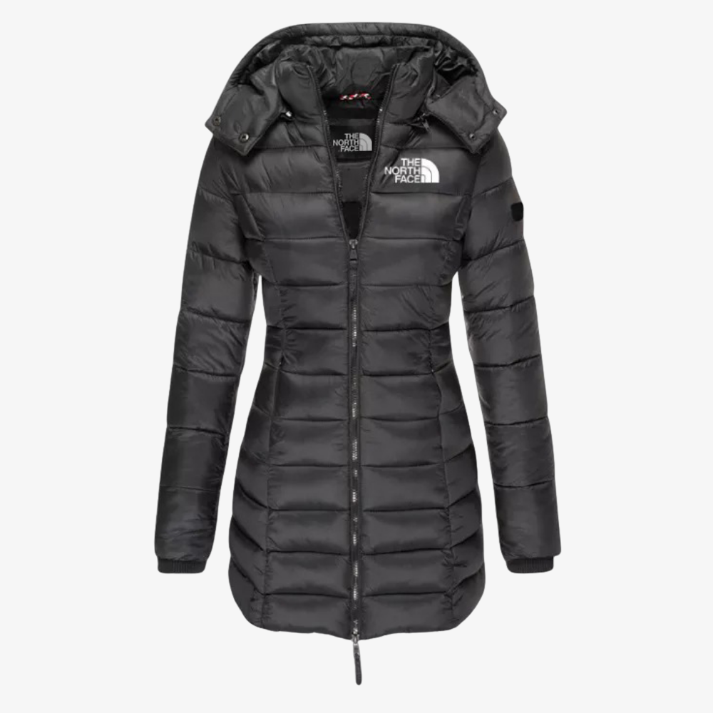 OUTLET™ Lange Steppjacke mit Kapuze