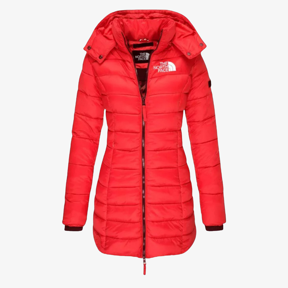 OUTLET™ Lange Steppjacke mit Kapuze
